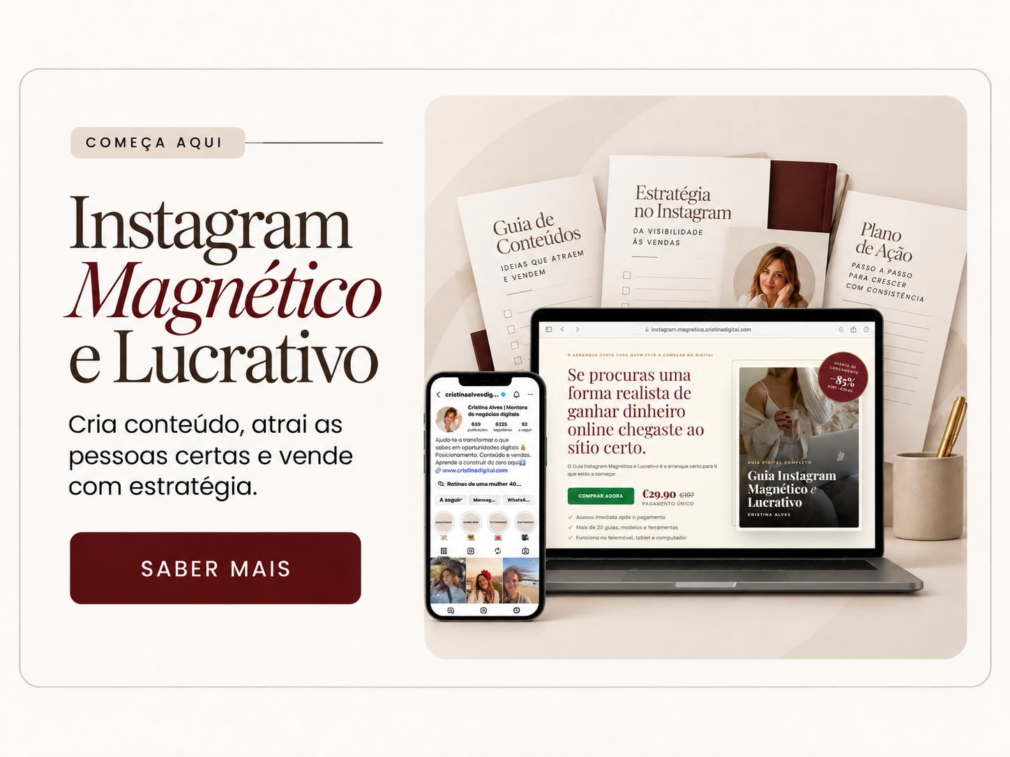 Instagram Magnético e Lucrativo